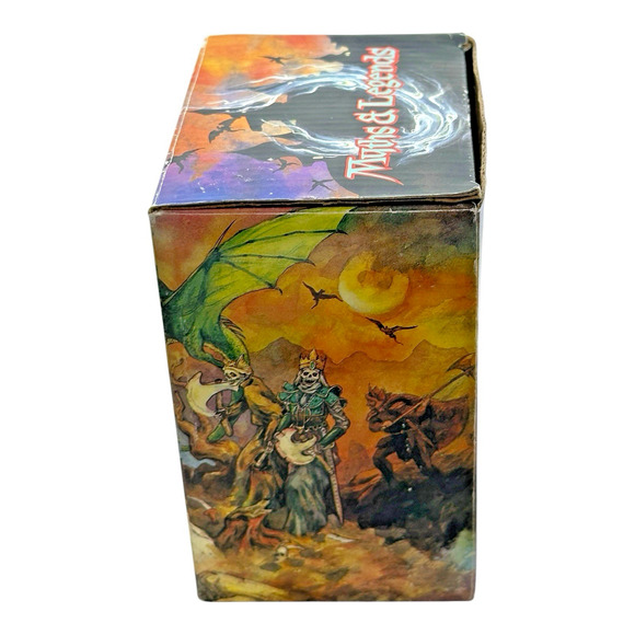 Vintage 1997 Myths & Legends #4I078 Red Dragon Gripping Wing Figurine w/ Box - Picture 12 of 13